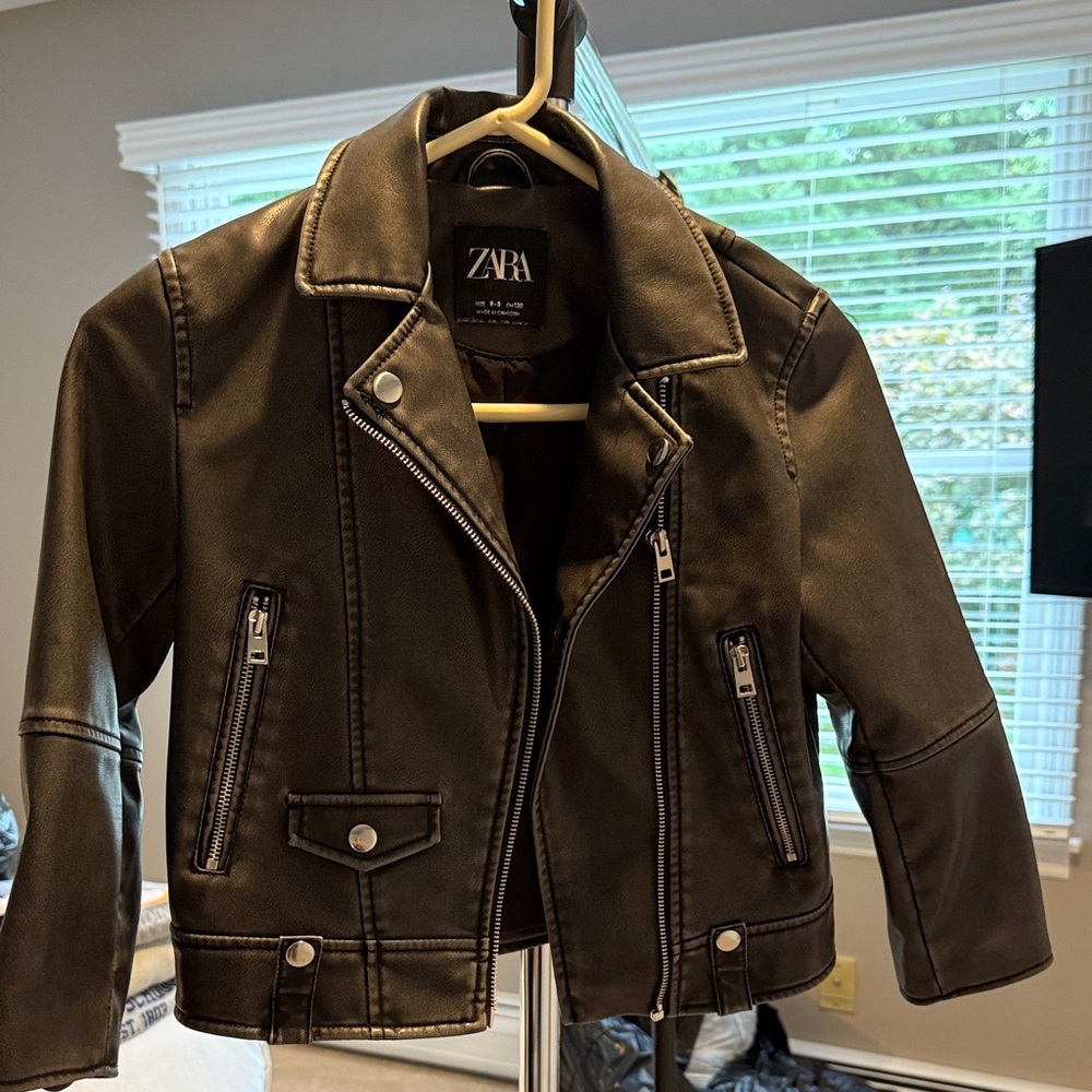 Zara Dark Gray Biker Jacket